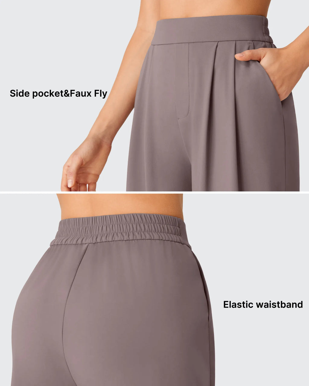 ShiftReady Elastic Waist Wide Leg Capri Pants 18''