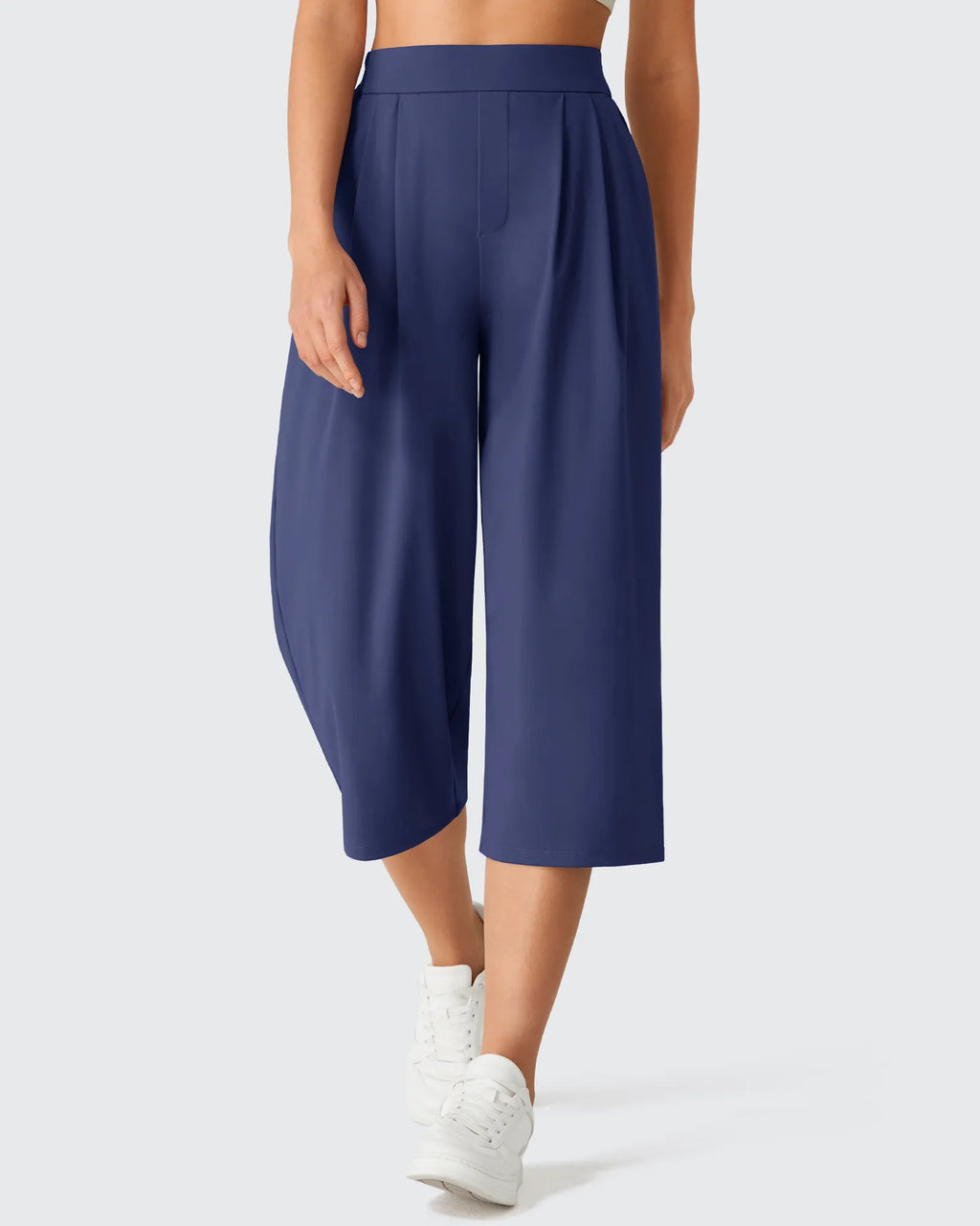 ShiftReady Elastic Waist Wide Leg Capri Pants 18''