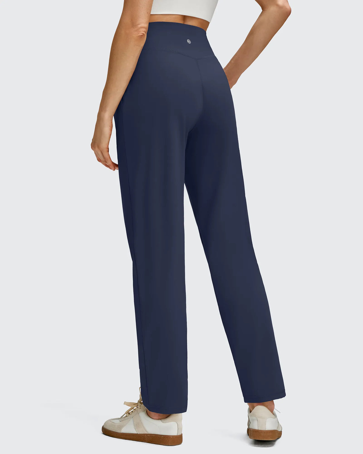 ShiftReady Front Pleated Ankle Tapered High Waist Trousers