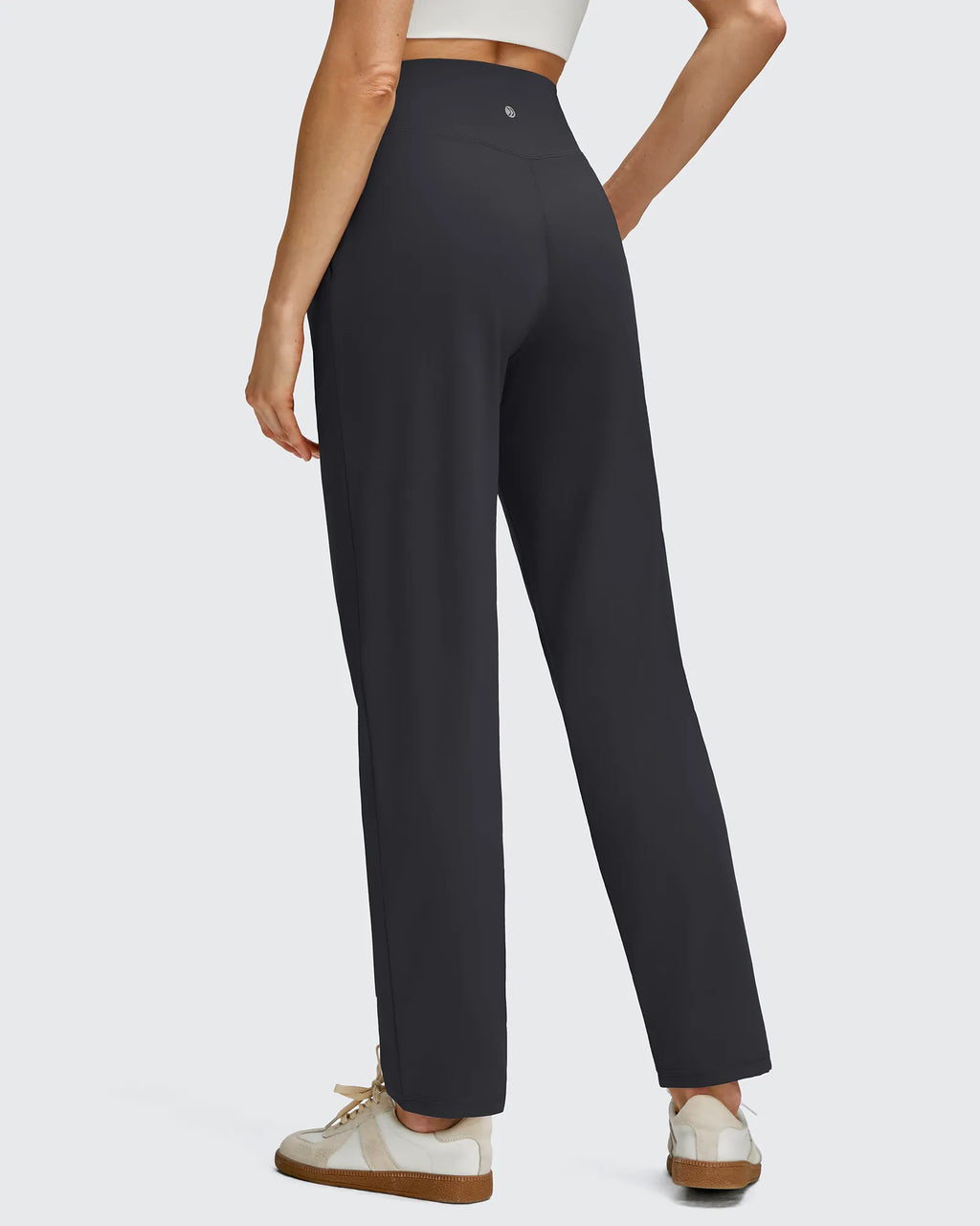 ShiftReady Front Pleated Ankle Tapered High Waist Trousers