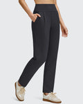 ShiftReady Front Pleated Ankle Tapered High Waist Trousers