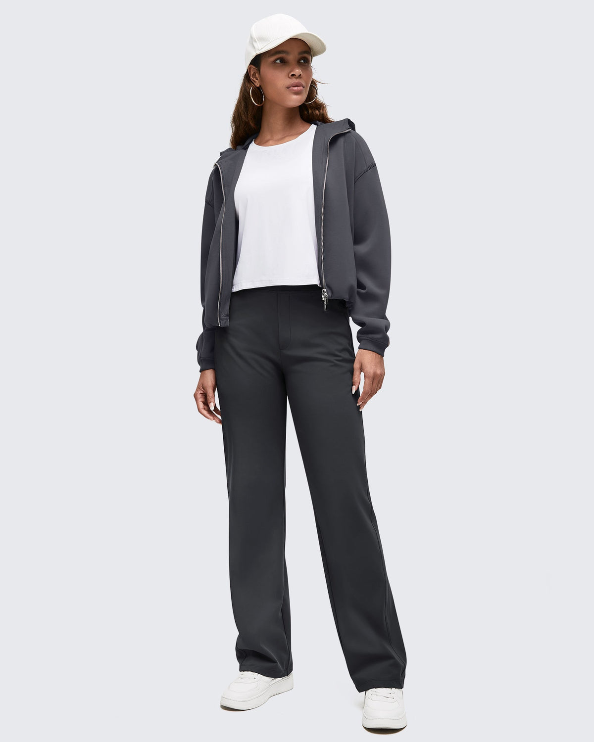 ShiftReady High Waist Hidden Zipper Pockets Dress Pants