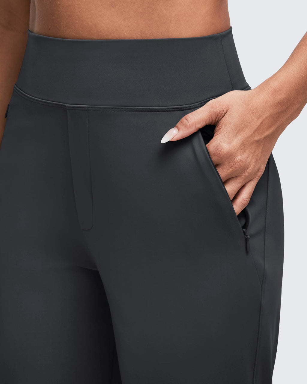 ShiftReady High Waist Hidden Zipper Pockets Dress Pants