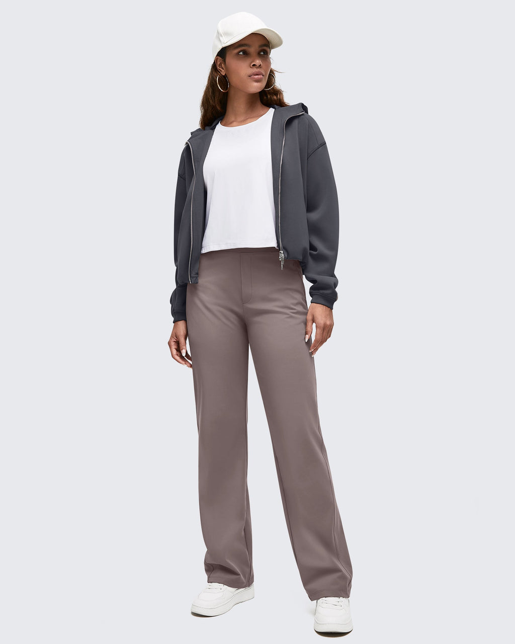 ShiftReady High Waist Hidden Zipper Pockets Dress Pants