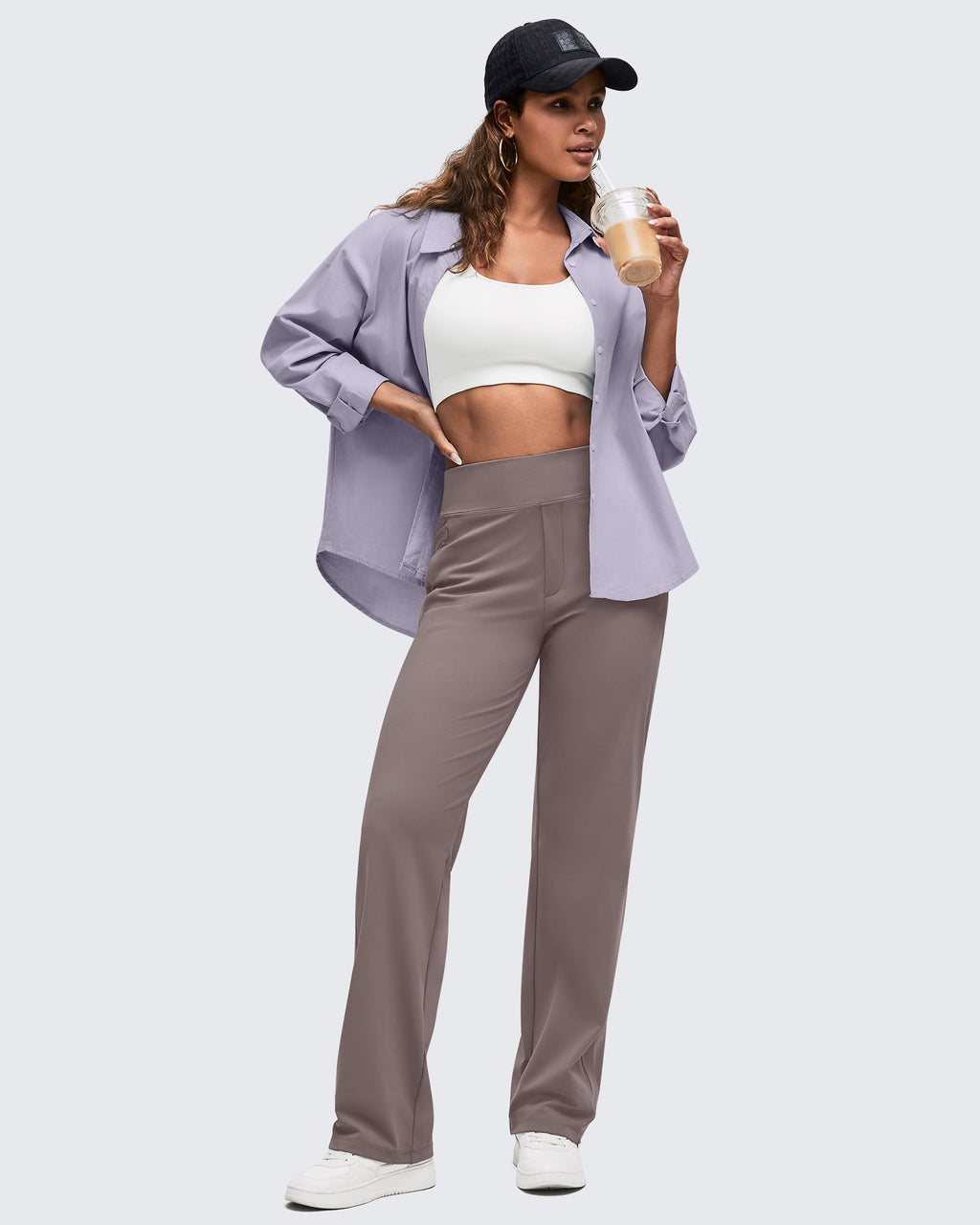 ShiftReady High Waist Hidden Zipper Pockets Dress Pants