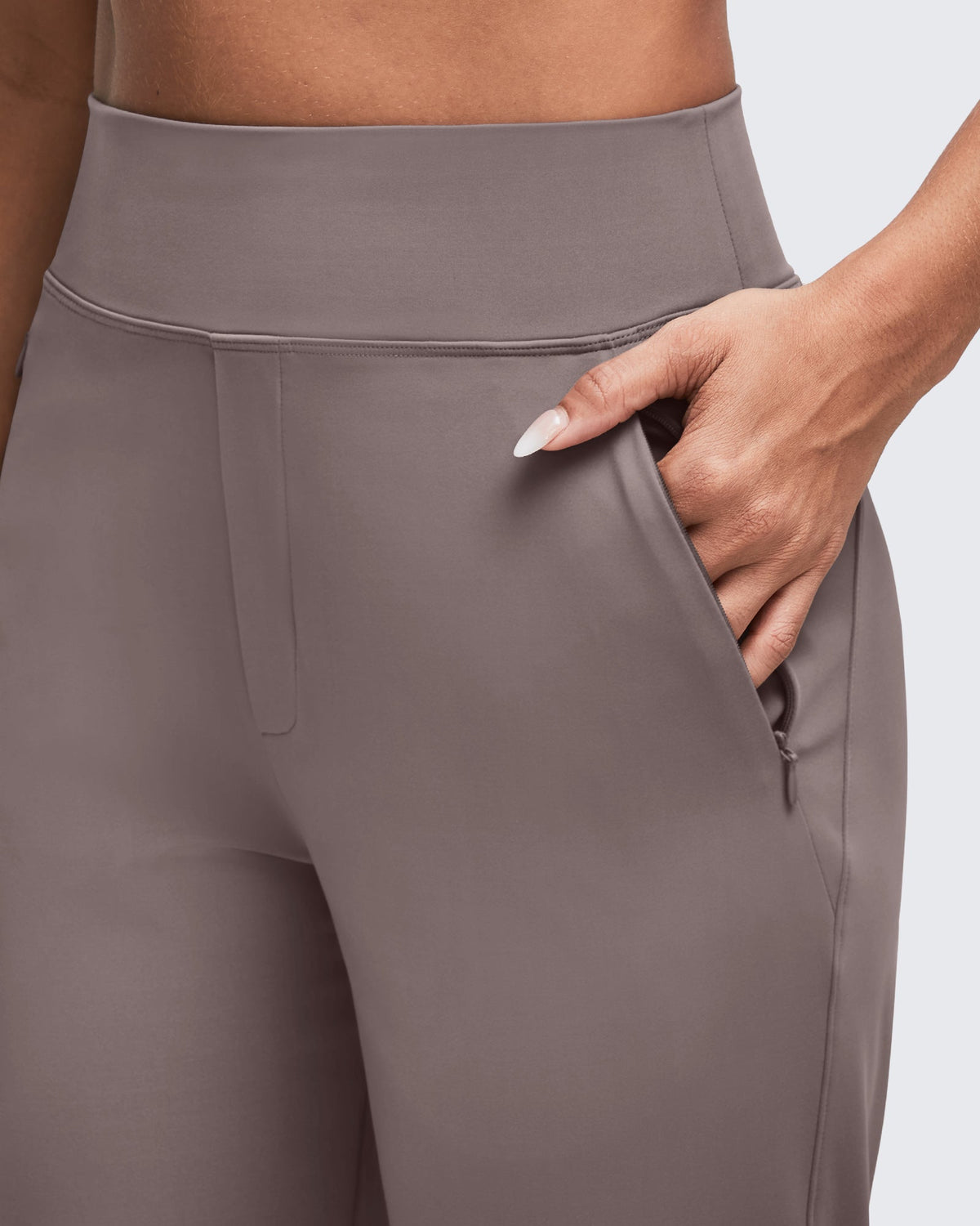 ShiftReady High Waist Hidden Zipper Pockets Dress Pants