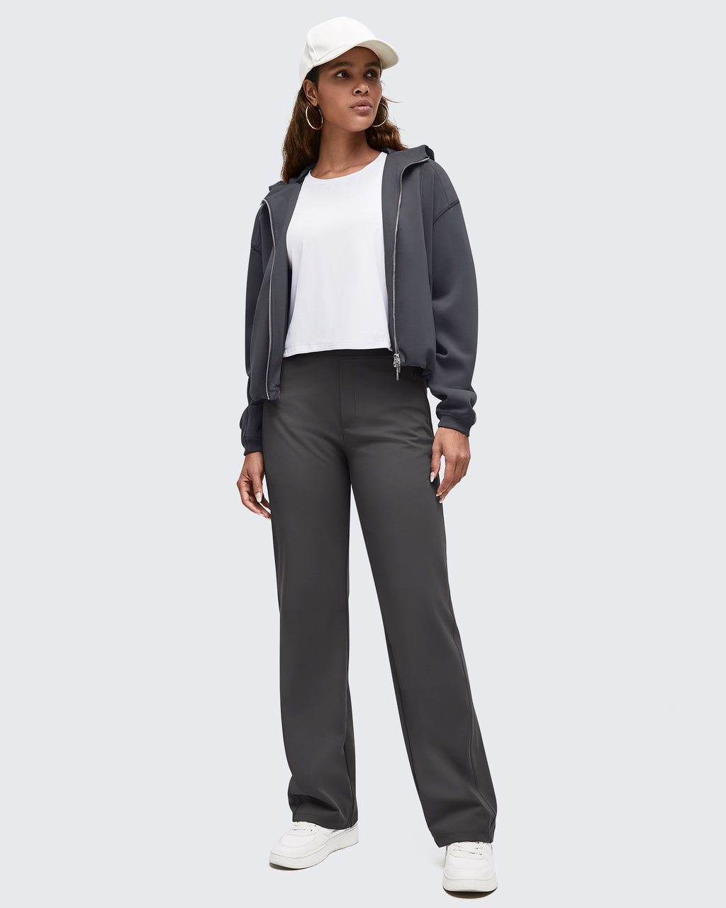 ShiftReady High Waist Hidden Zipper Pockets Dress Pants
