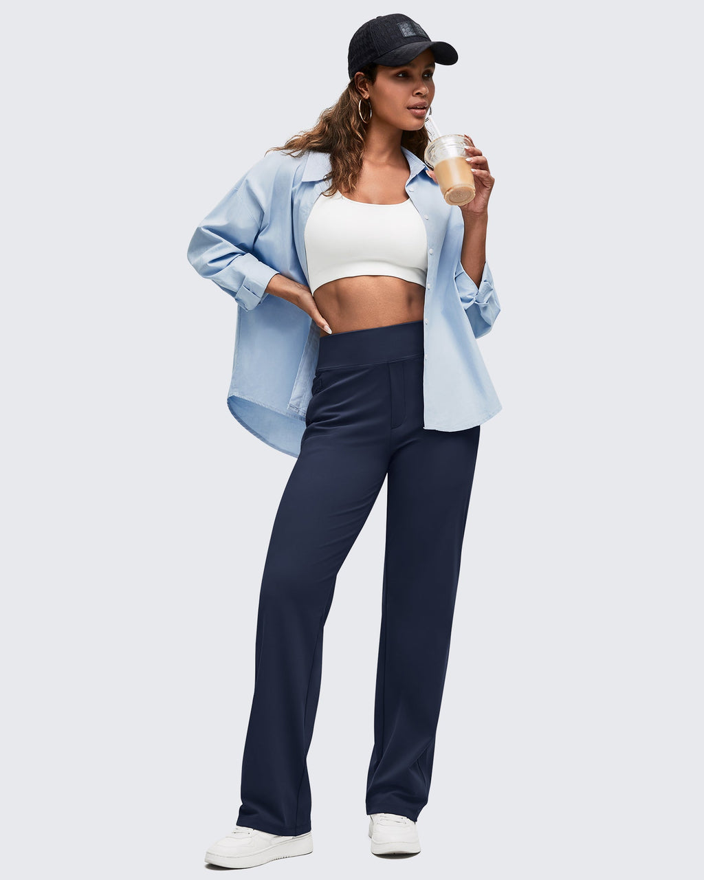 ShiftReady High Waist Hidden Zipper Pockets Dress Pants