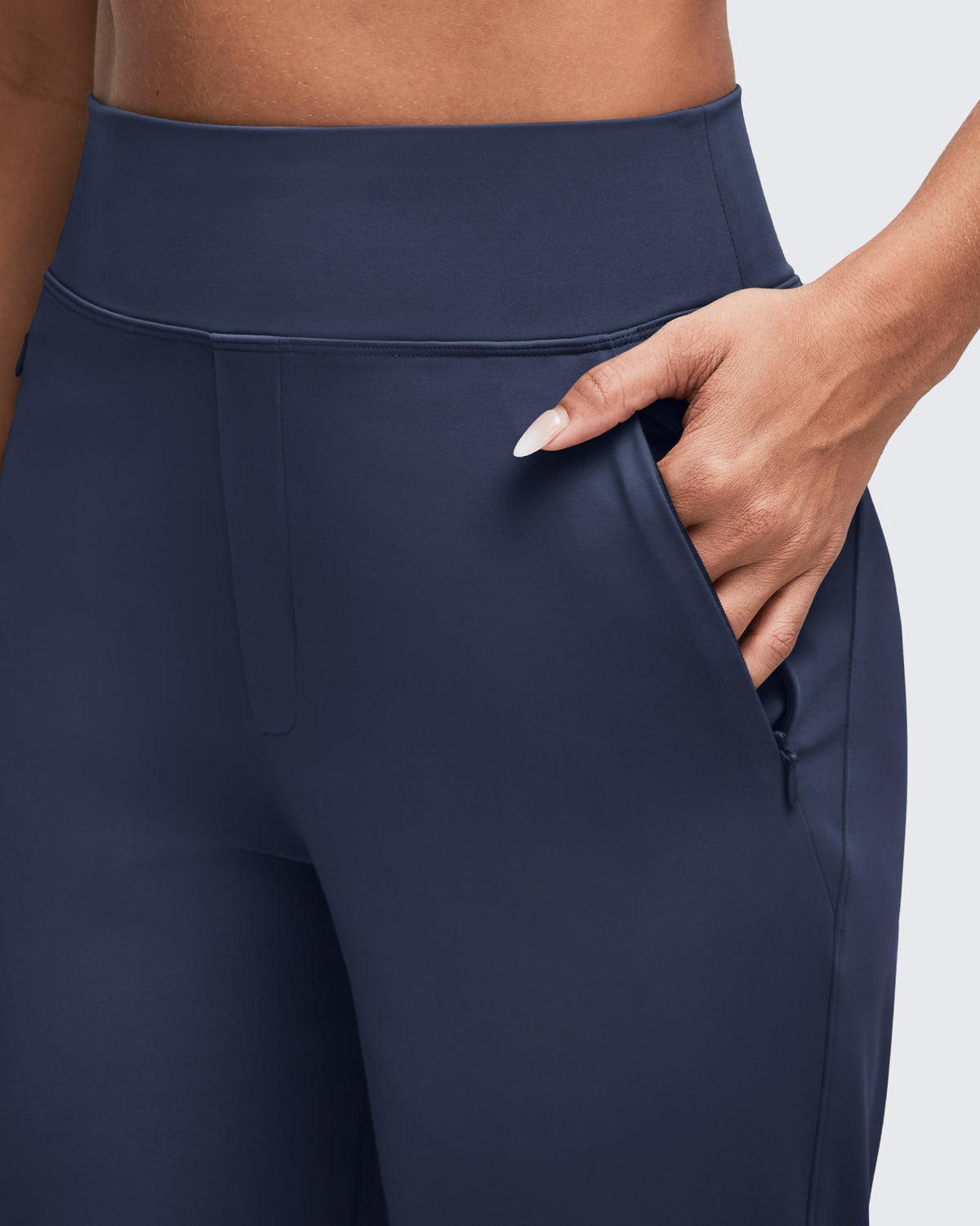 ShiftReady High Waist Hidden Zipper Pockets Dress Pants