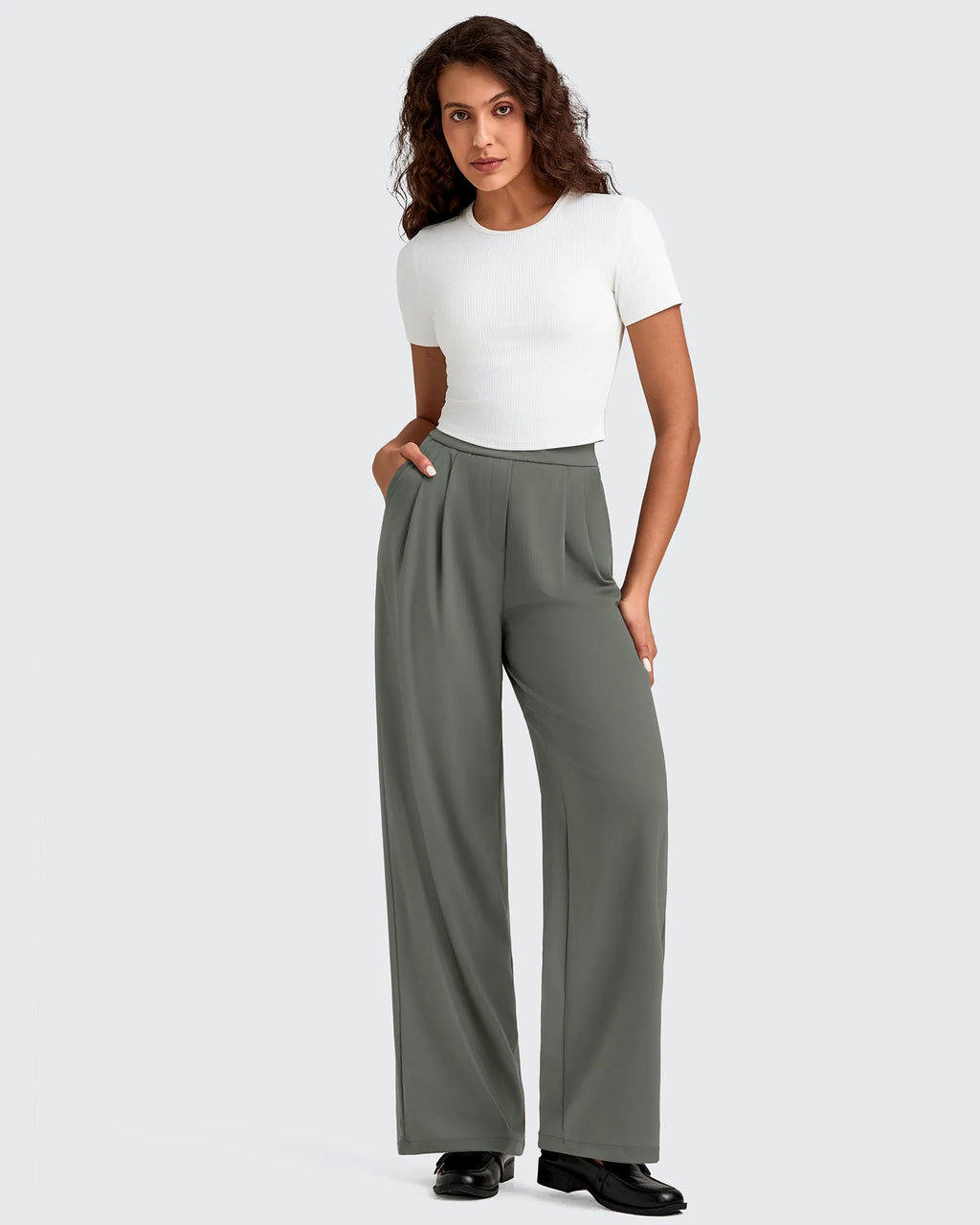 ShiftReady High Waisted Dressy Casual Trousers