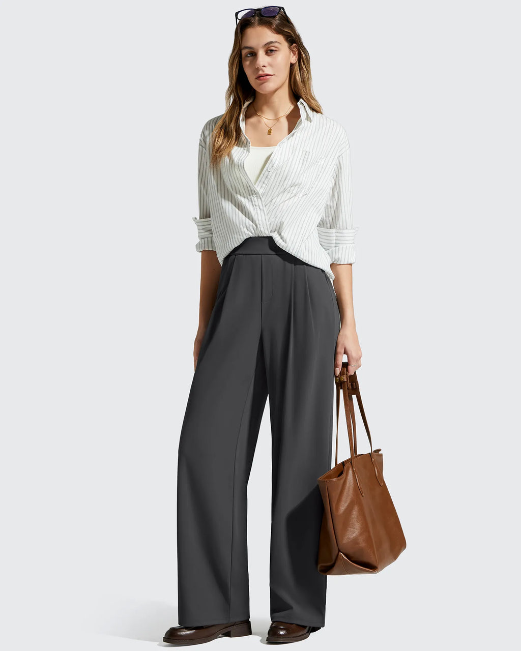 ShiftReady High Waisted Dressy Casual Trousers