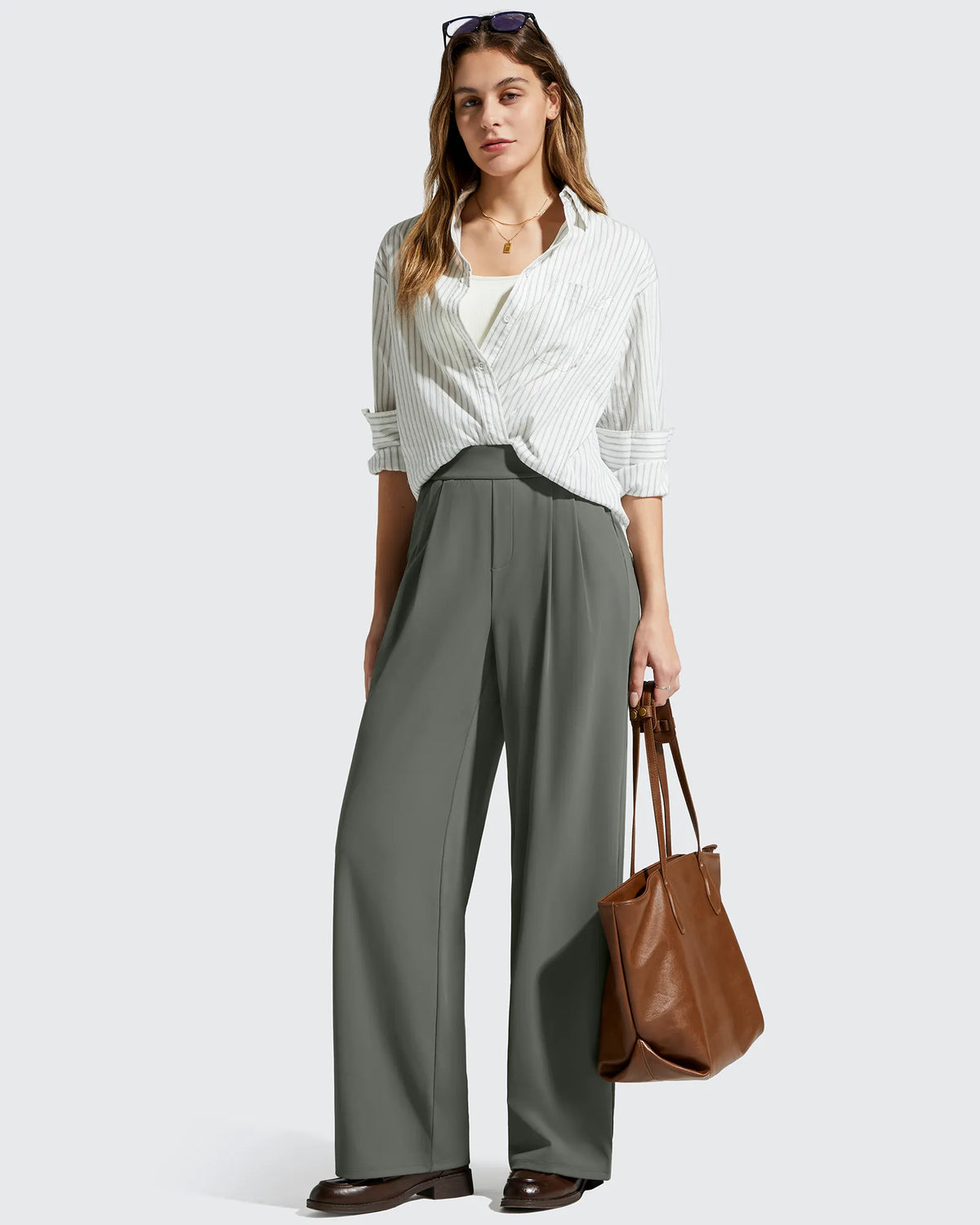 ShiftReady High Waisted Dressy Casual Trousers