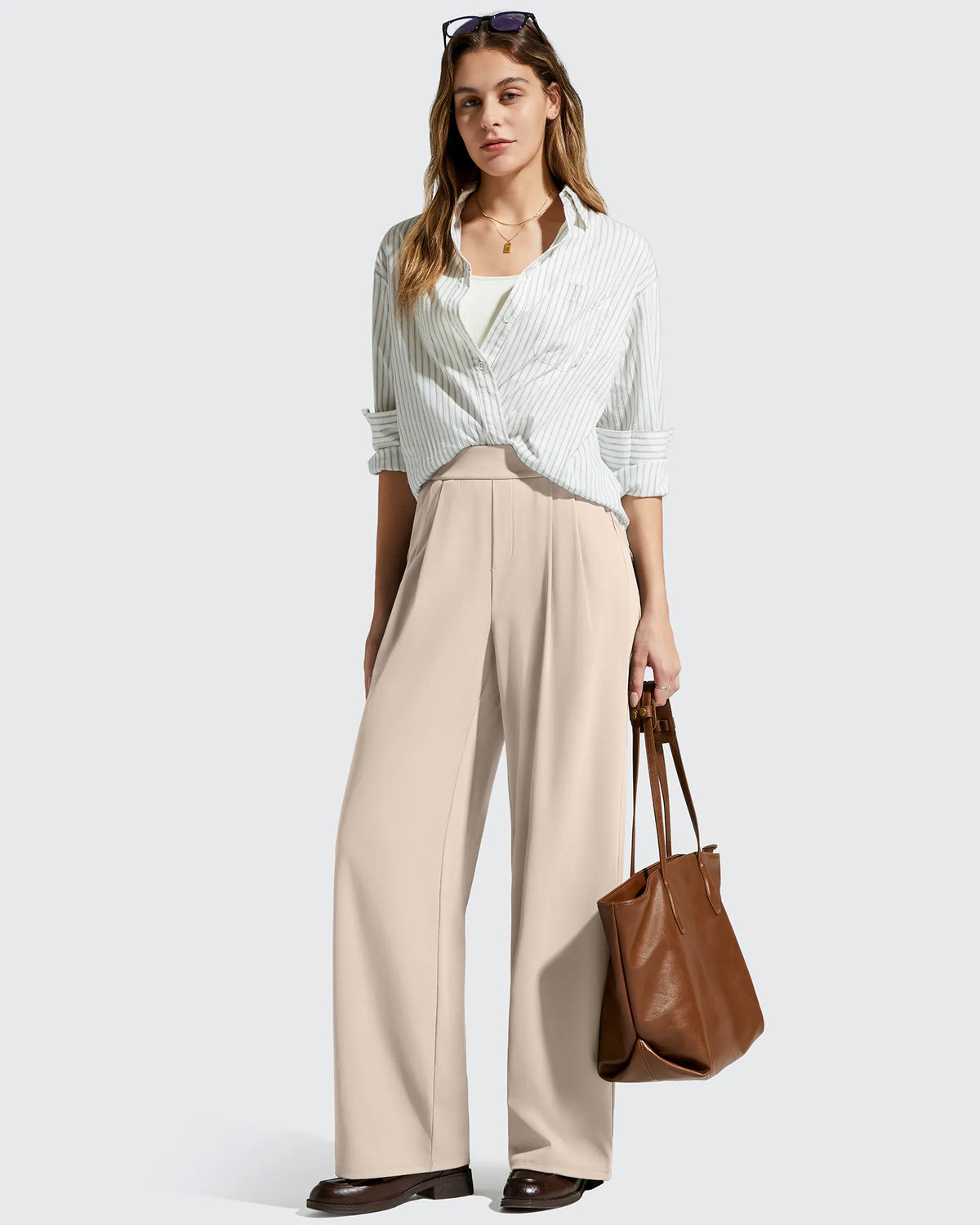 ShiftReady High Waisted Dressy Casual Trousers