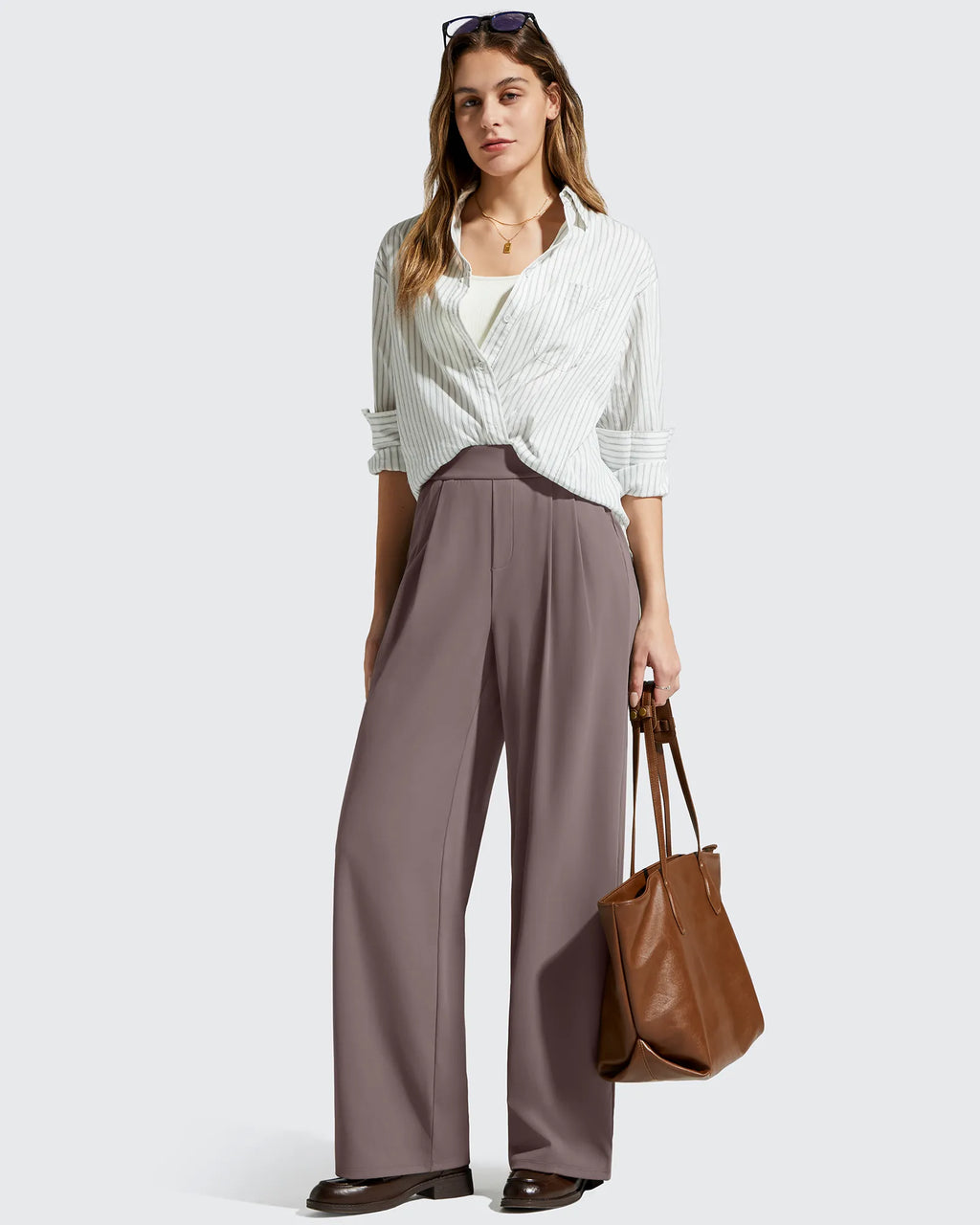 ShiftReady High Waisted Dressy Casual Trousers