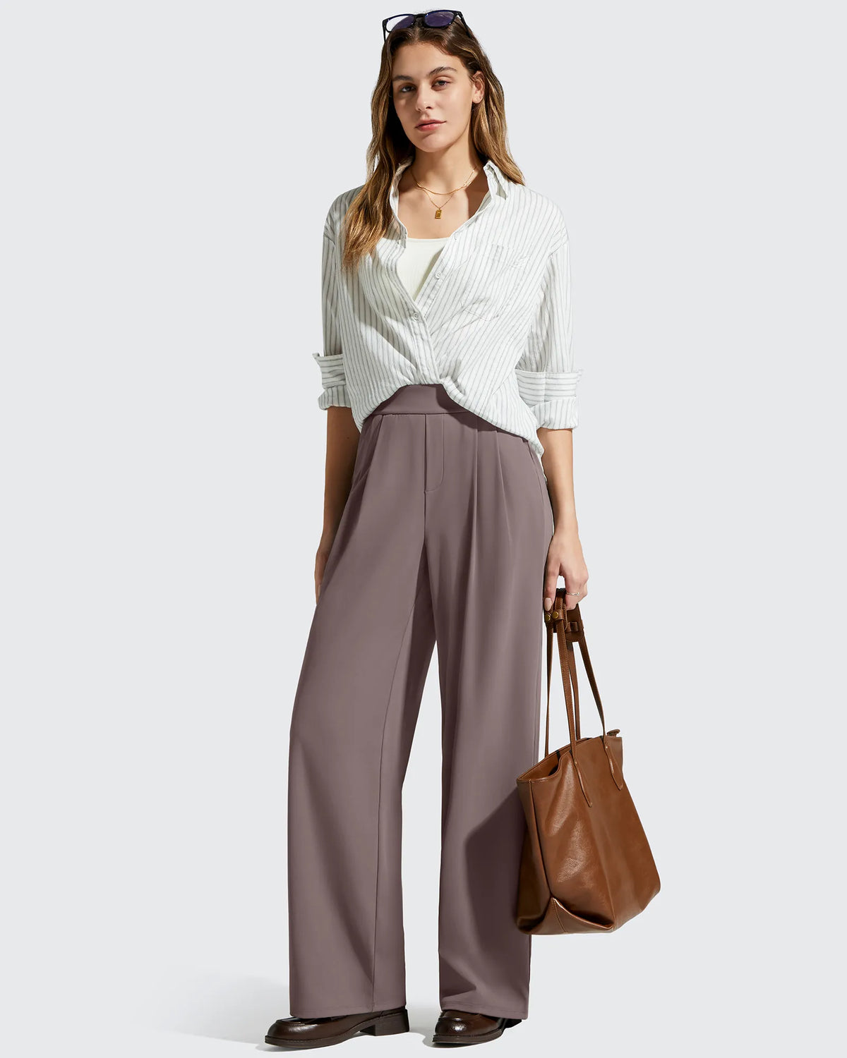 ShiftReady High Waisted Dressy Casual Trousers