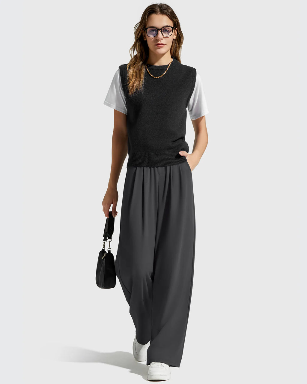 ShiftReady High Waisted Dressy Casual Trousers
