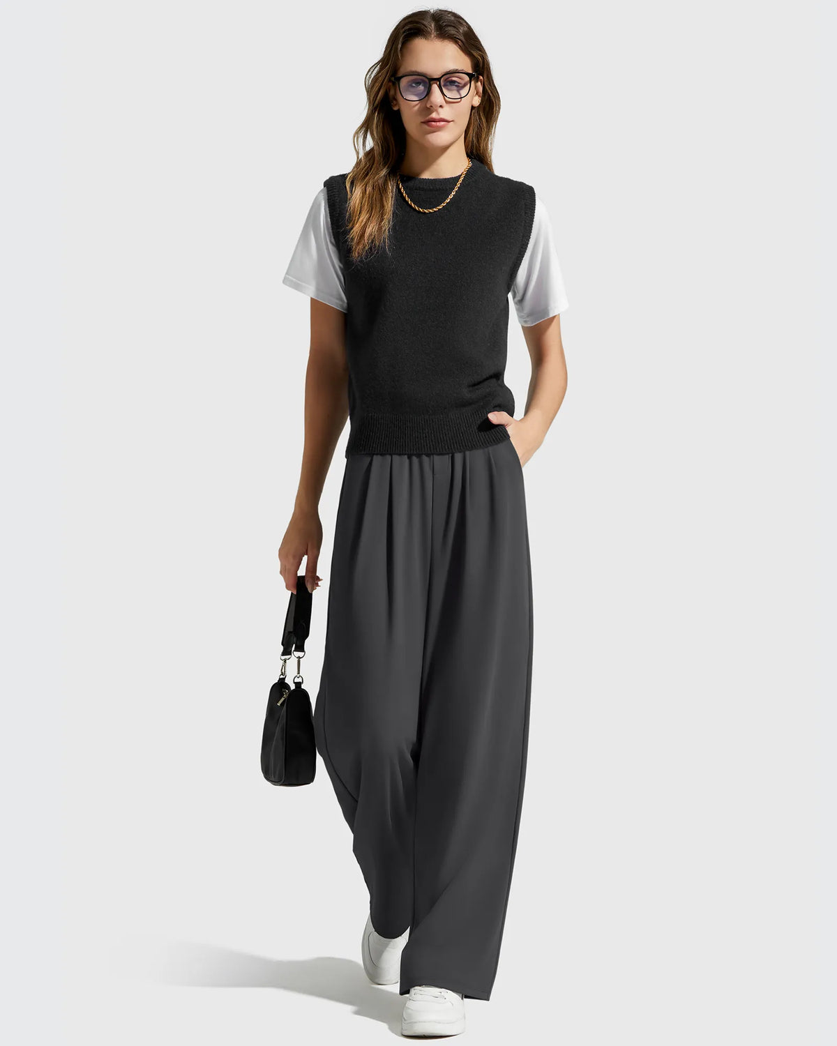 ShiftReady High Waisted Dressy Casual Trousers