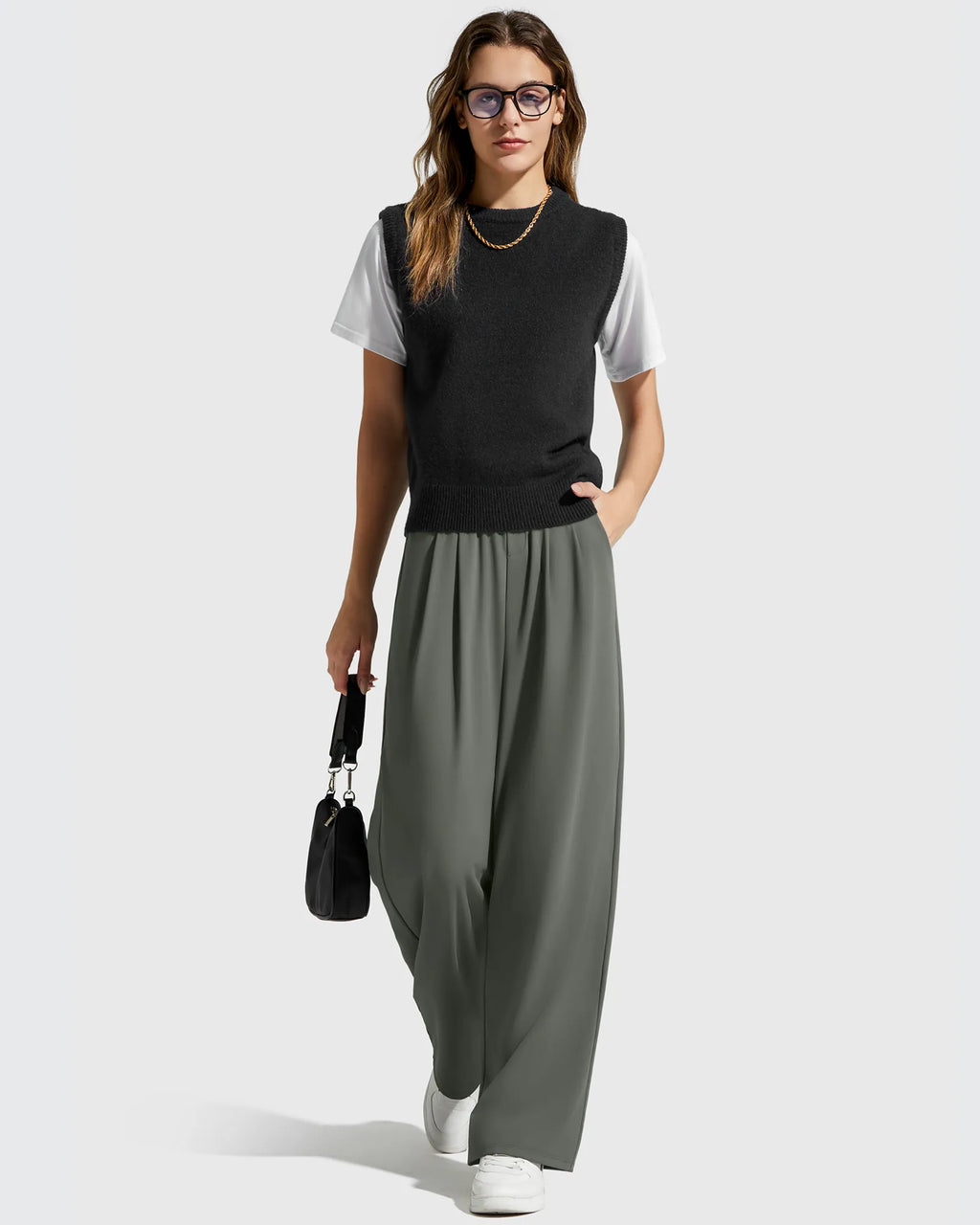 ShiftReady High Waisted Dressy Casual Trousers