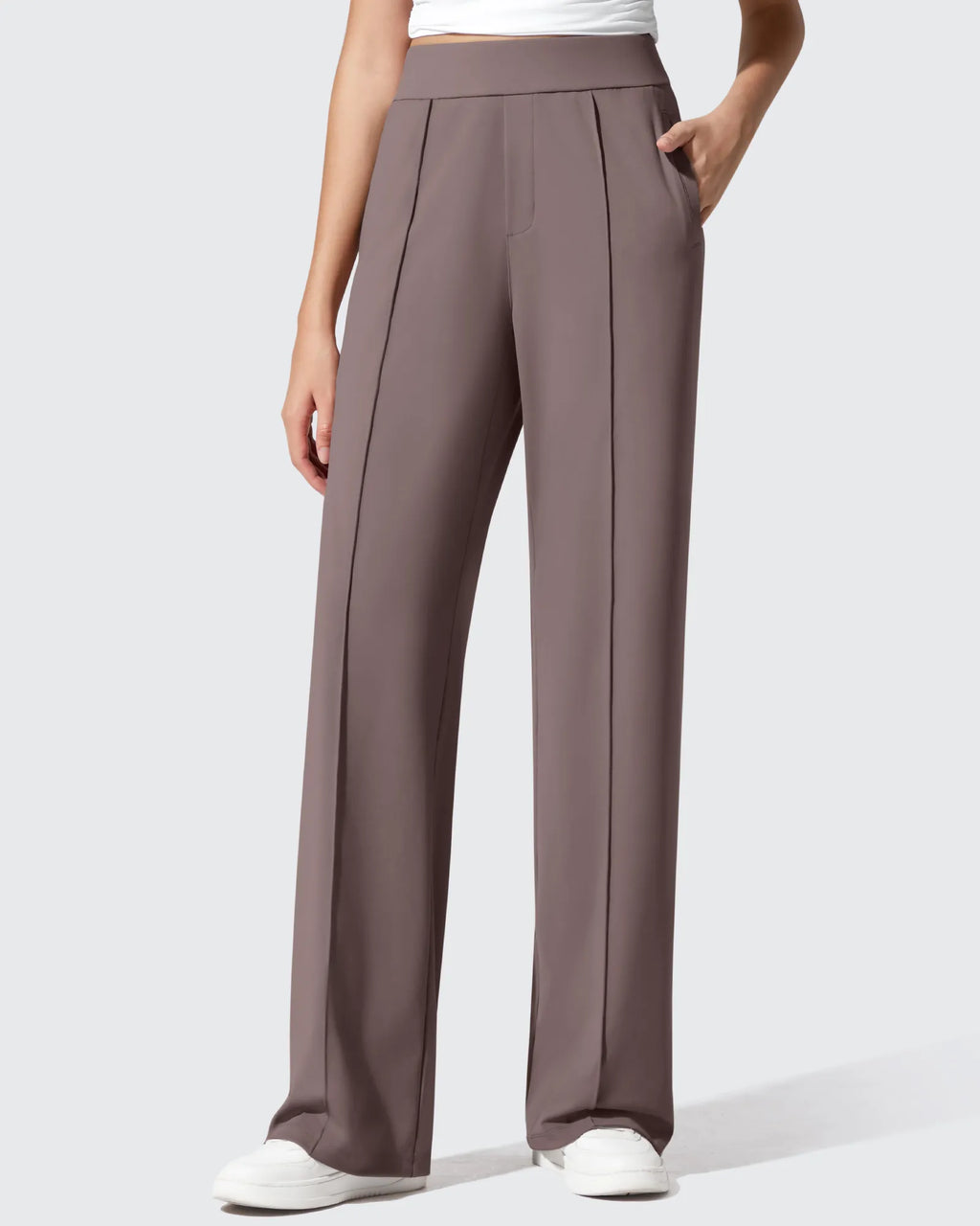 ShiftReady Pockets Elastic Band Wide Leg Work Pants