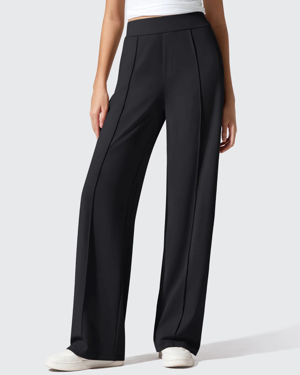 ShiftReady Pockets Elastic Band Wide Leg Work Pants