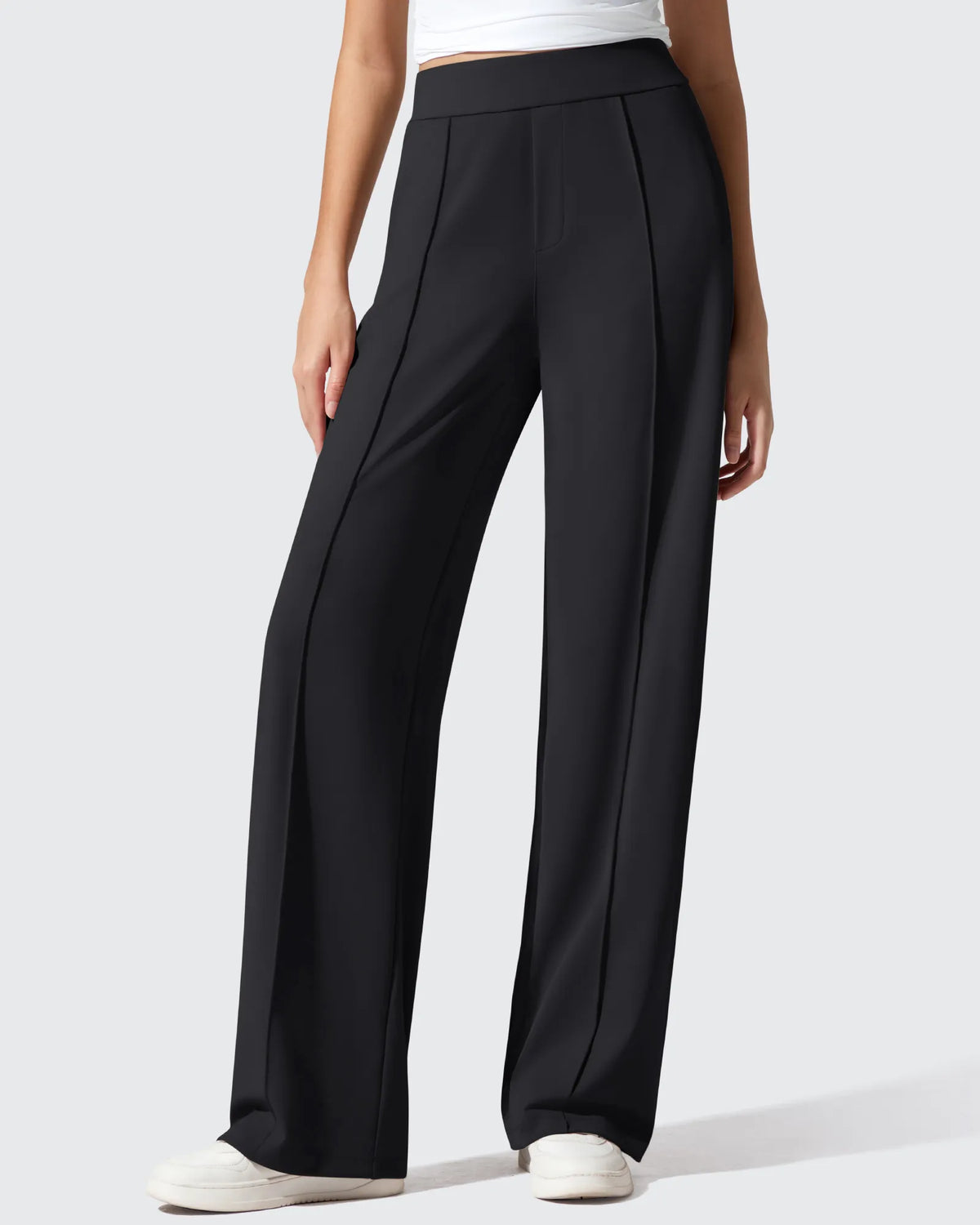 ShiftReady Pockets Elastic Band Wide Leg Work Pants