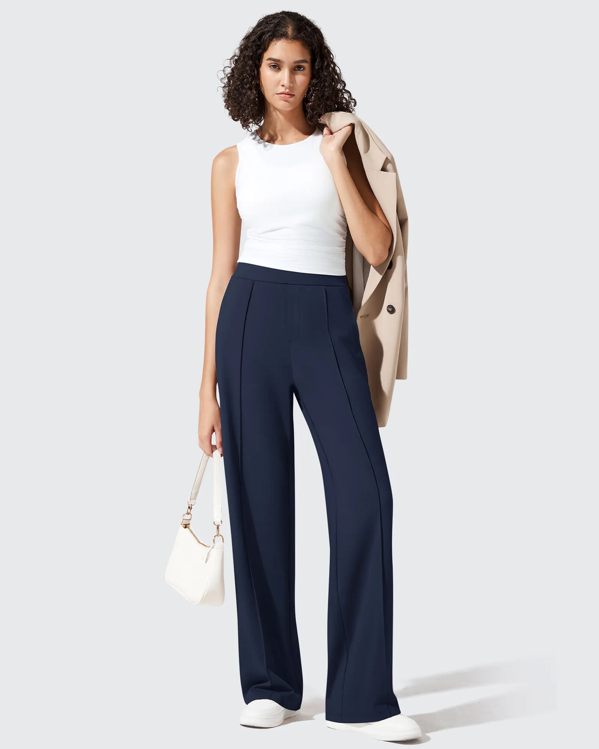 ShiftReady Pockets Elastic Band Wide Leg Work Pants