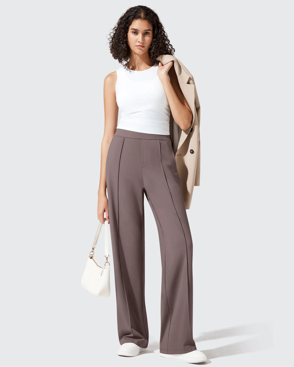 ShiftReady Pockets Elastic Band Wide Leg Work Pants