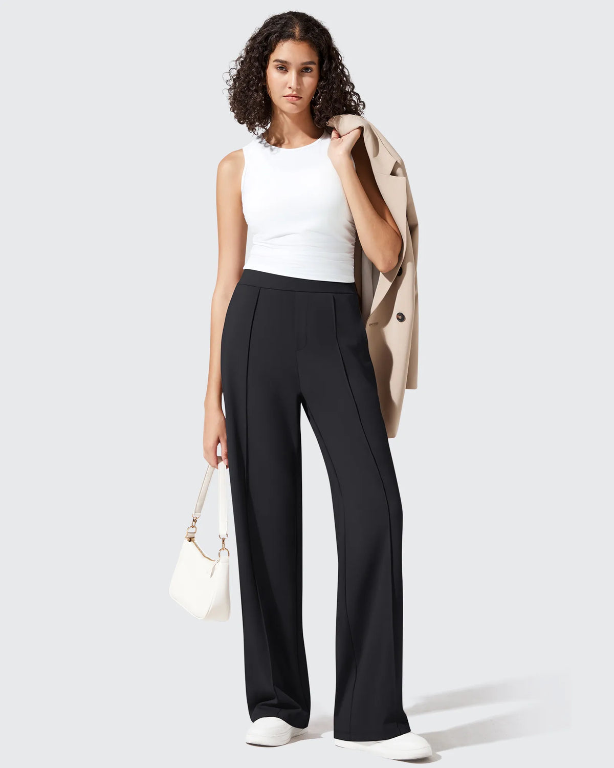ShiftReady Pockets Elastic Band Wide Leg Work Pants