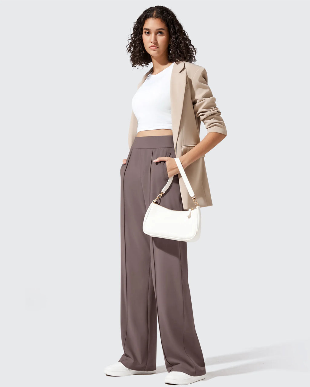ShiftReady Pockets Elastic Band Wide Leg Work Pants