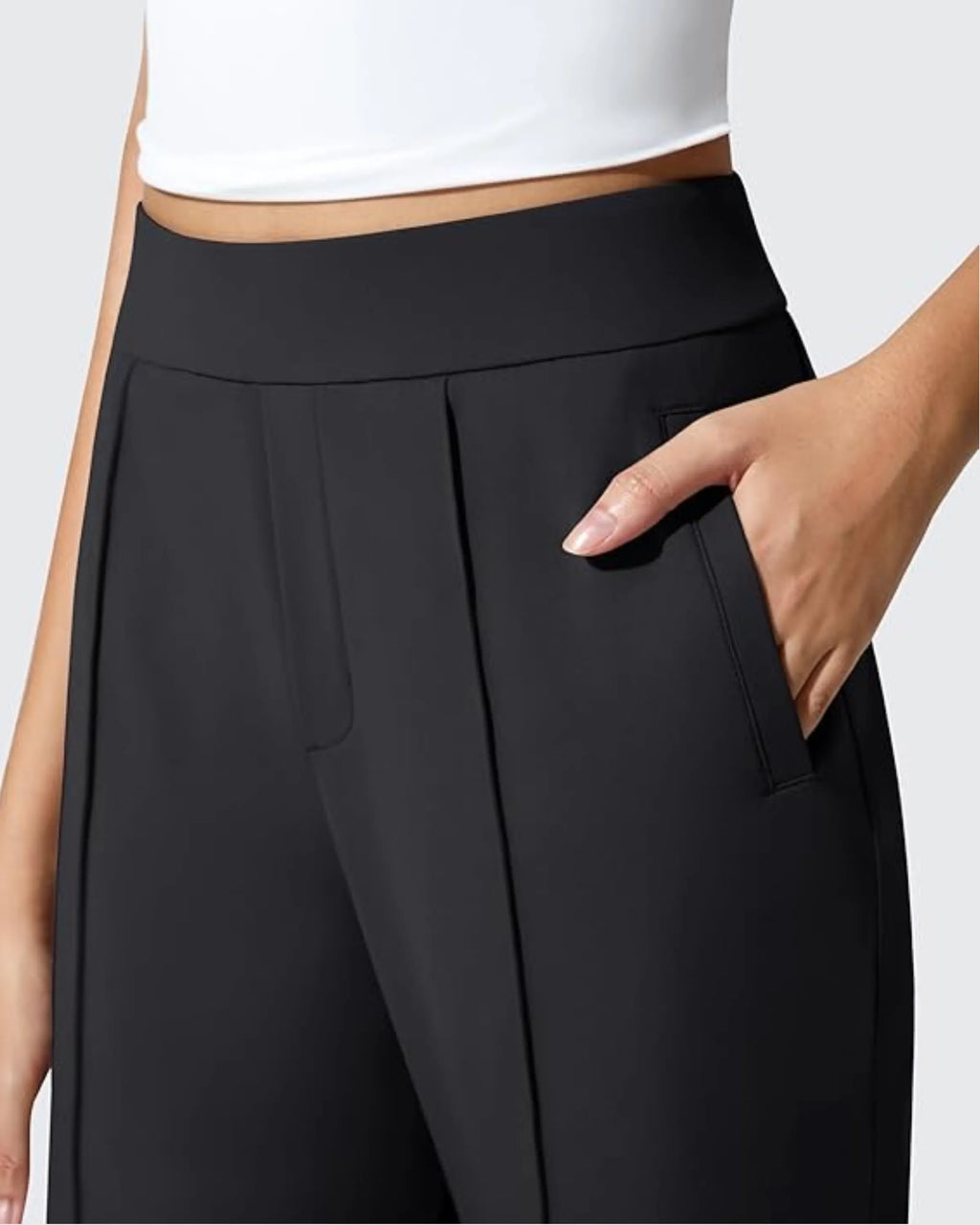 ShiftReady Pockets Elastic Band Wide Leg Work Pants