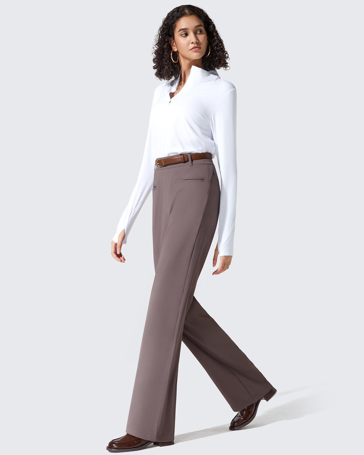 ShiftReady Slit Pockets Elastic Waist Straight Leg Work Pants