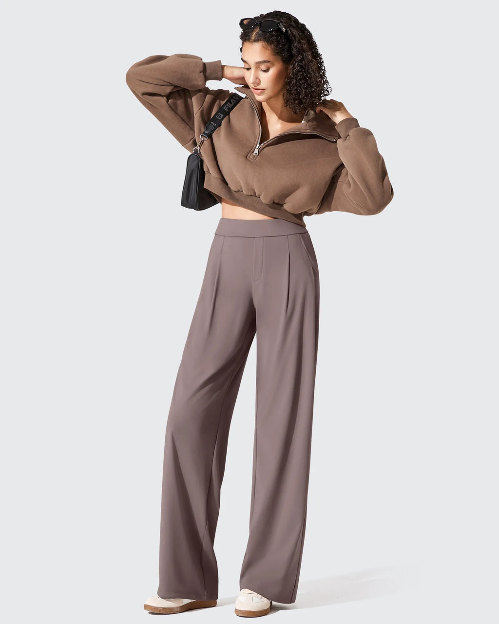 ShiftReady Two Front Pleated Wide Leg Dress Pants