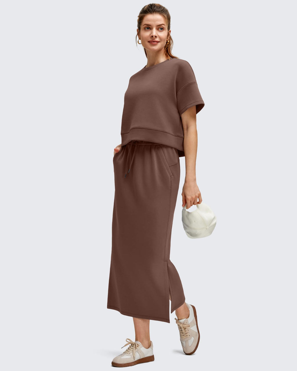Smoofit Crew Neck Boxy Drop Shoulder Short Sleeve