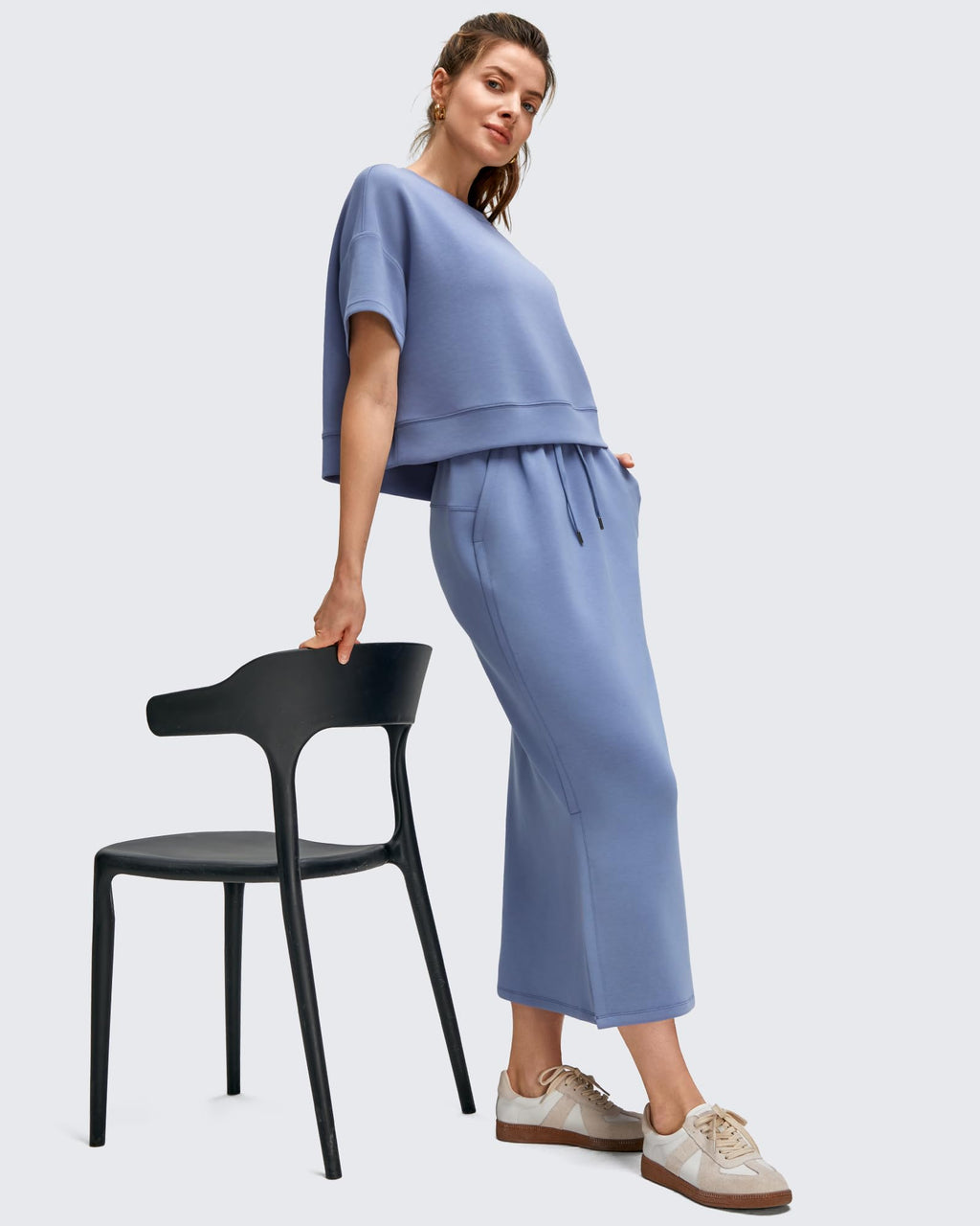 Smoofit Crew Neck Boxy Drop Shoulder Short Sleeve