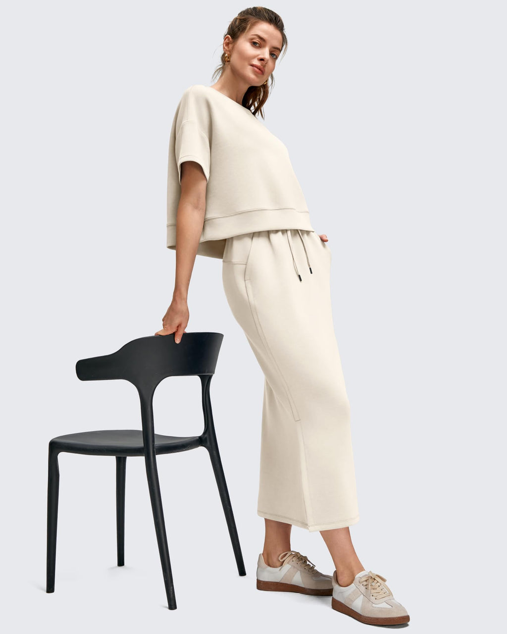 Smoofit Crew Neck Boxy Drop Shoulder Short Sleeve