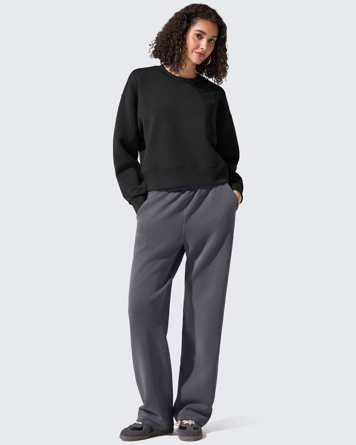 Smoofit Crewneck Pullover Loose Sweatshirts