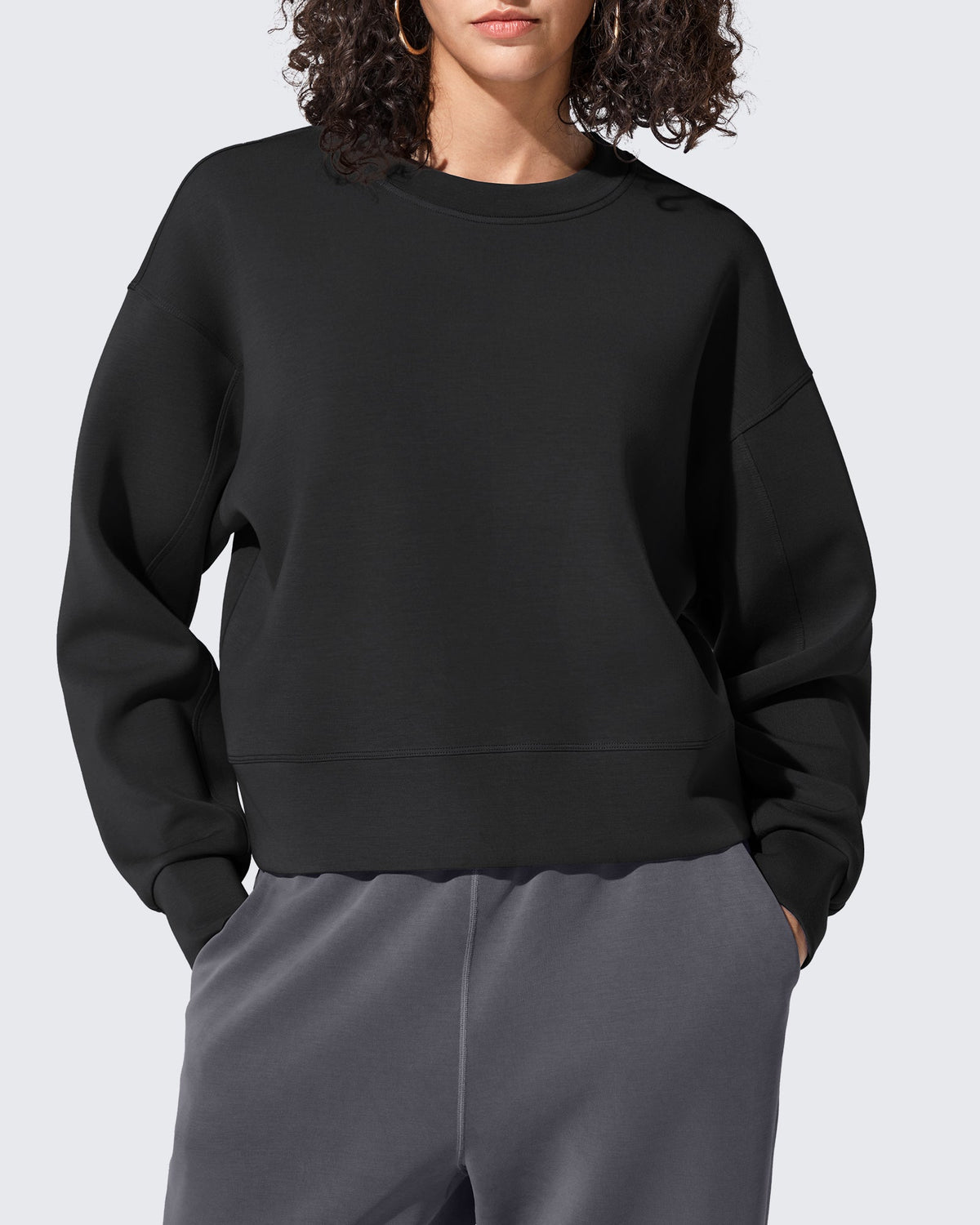 Smoofit Crewneck Pullover Loose Sweatshirts