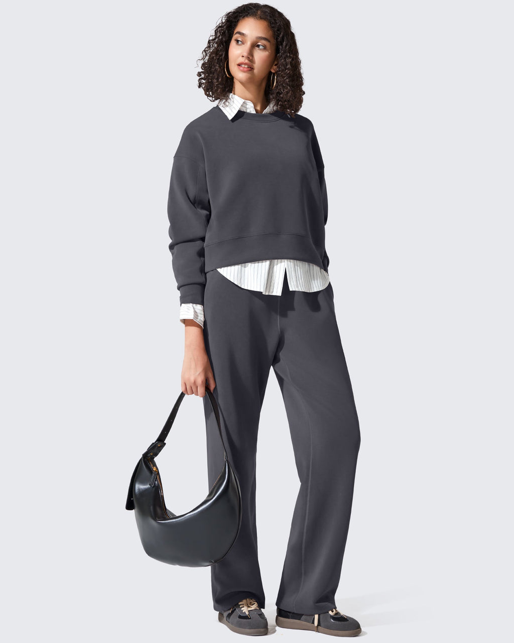 Smoofit Crewneck Pullover Loose Sweatshirts