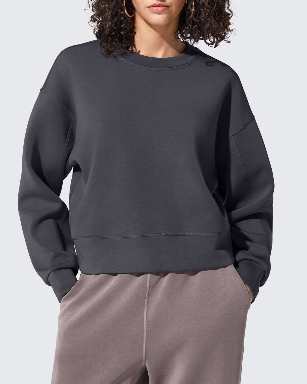 Smoofit Crewneck Pullover Loose Sweatshirts