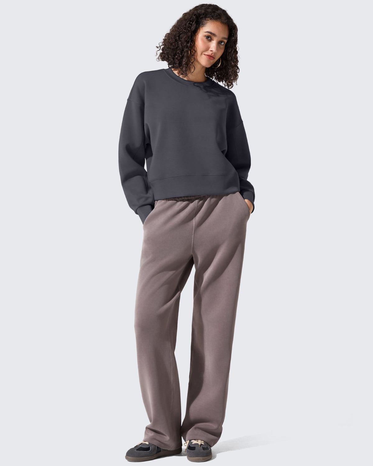 Smoofit Crewneck Pullover Loose Sweatshirts
