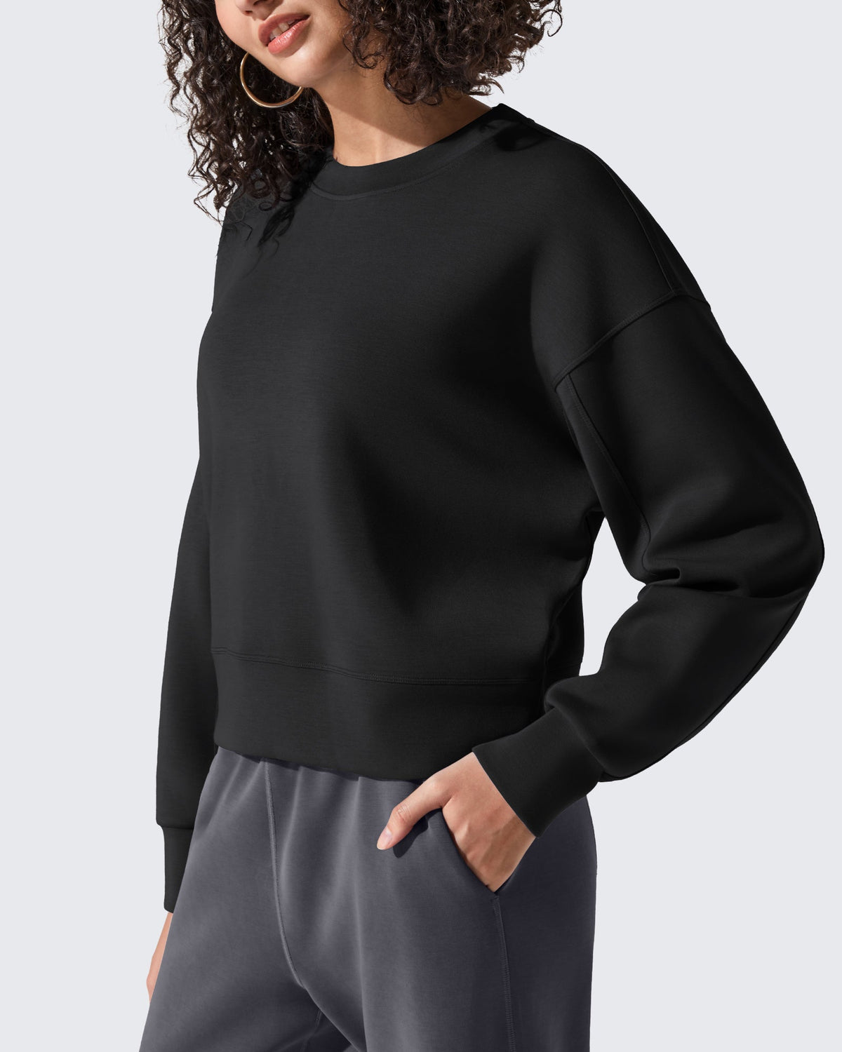 Smoofit Crewneck Pullover Loose Sweatshirts