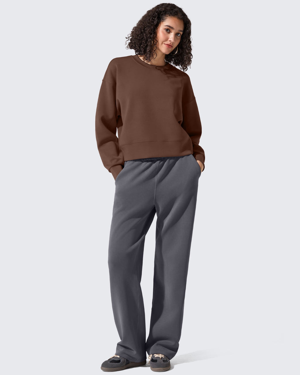 Smoofit Crewneck Pullover Loose Sweatshirts