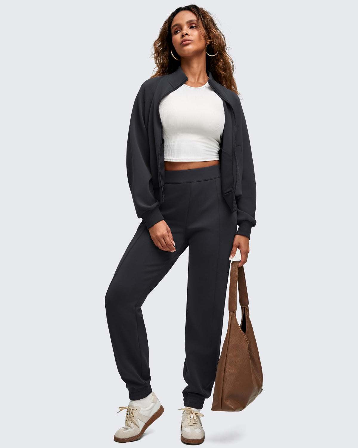 Smoofit Elastic Waist Pull Pockets Joggers Pants