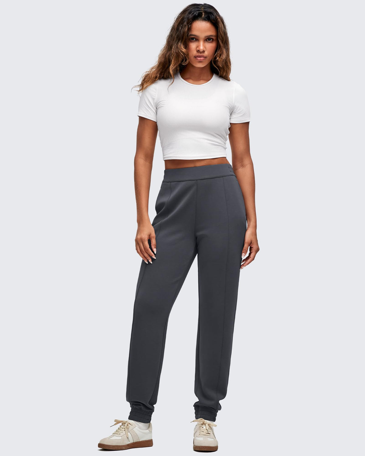 Smoofit Elastic Waist Pull Pockets Joggers Pants