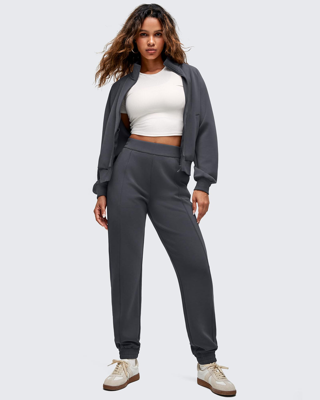 Smoofit Elastic Waist Pull Pockets Joggers Pants