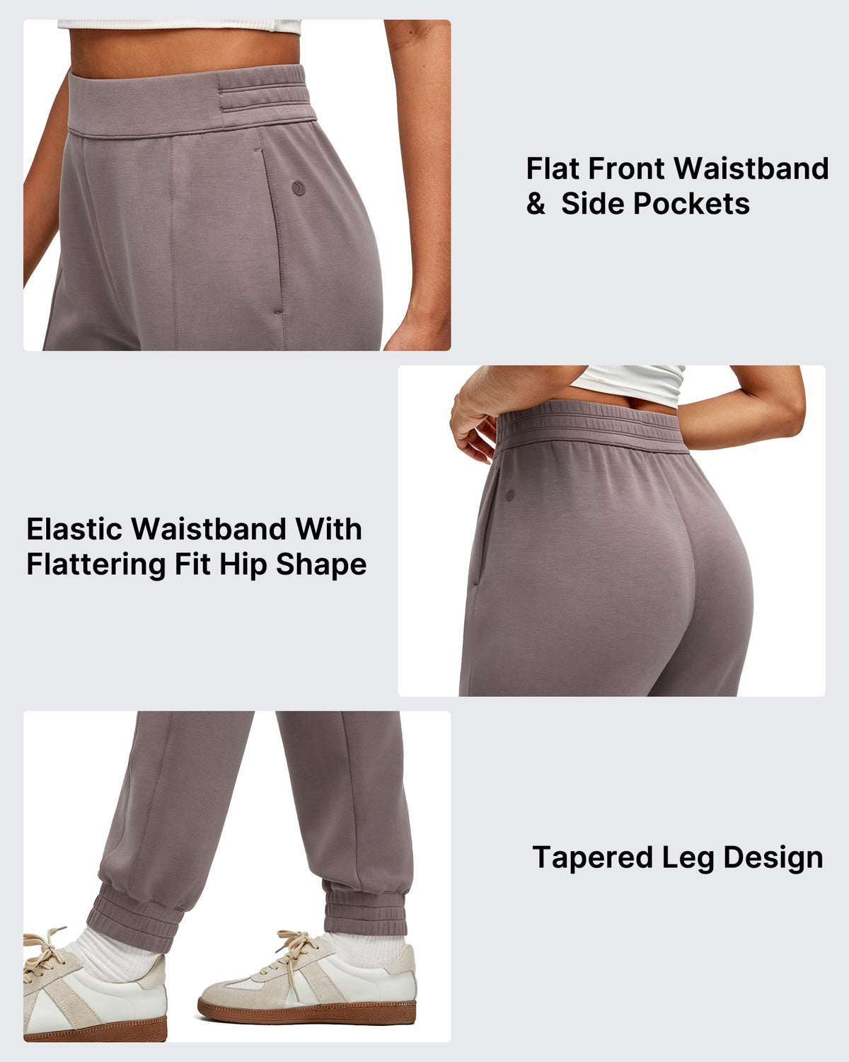 Smoofit Elastic Waist Pull Pockets Joggers Pants