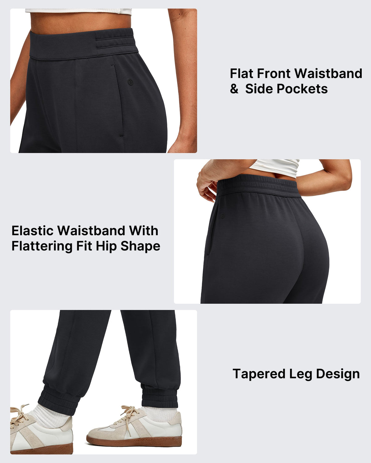 Smoofit Elastic Waist Pull Pockets Joggers Pants