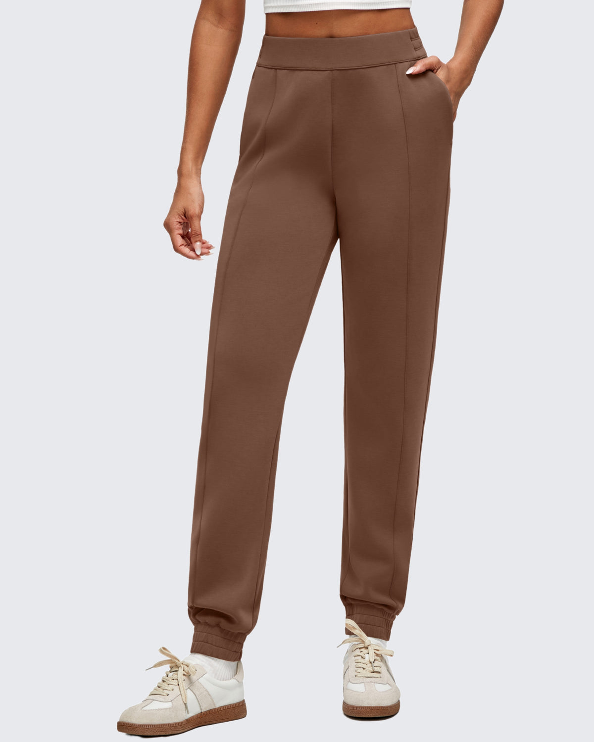 Smoofit Elastic Waist Pull Pockets Joggers Pants