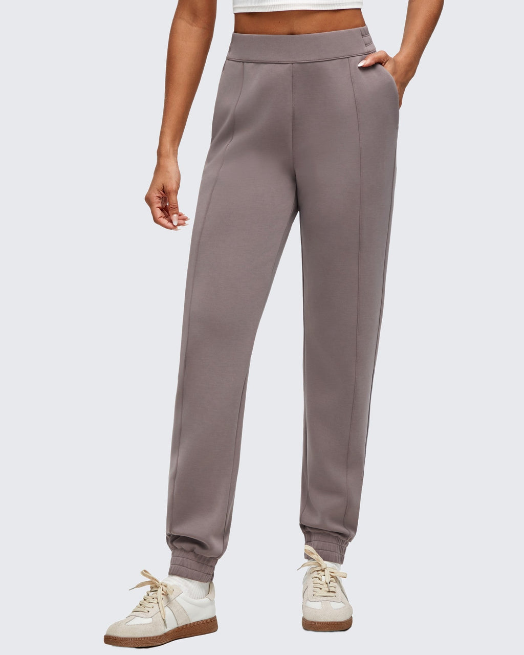 Smoofit Elastic Waist Pull Pockets Joggers Pants