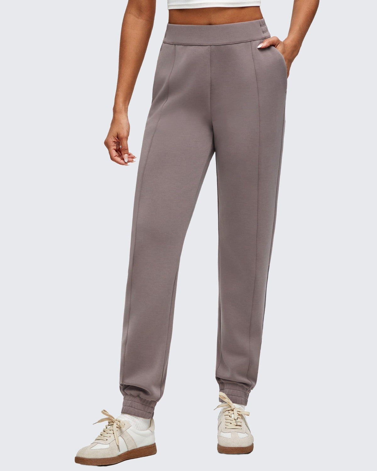 Smoofit Elastic Waist Pull Pockets Joggers Pants
